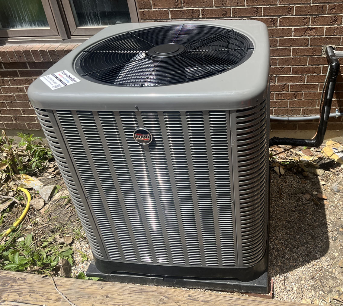 Central AC replacement in Justice IL